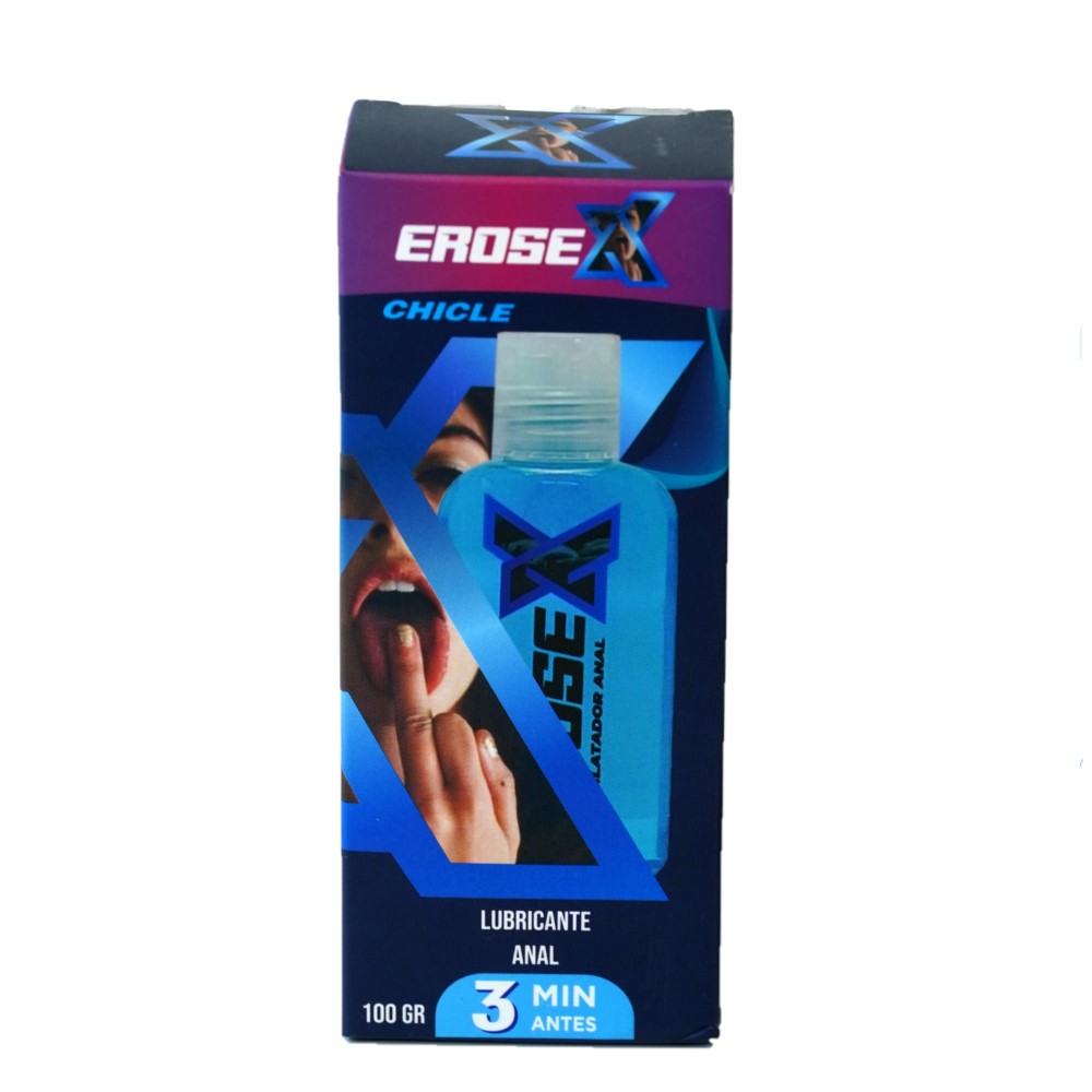 Lubricante Anal Erosex Aroma Chicle 100 ml - Gvibes.pe